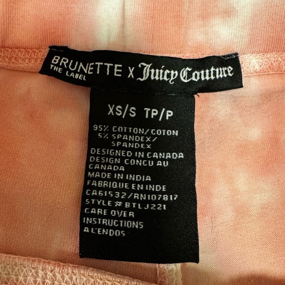 Juicy X Brunette the label women’s tye dye pink marble biker shorts XS - Picture 7 of 7